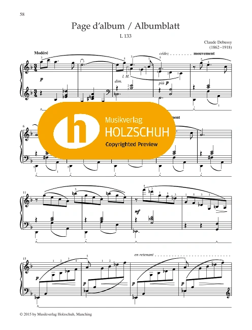 Page d album / Albumblatt